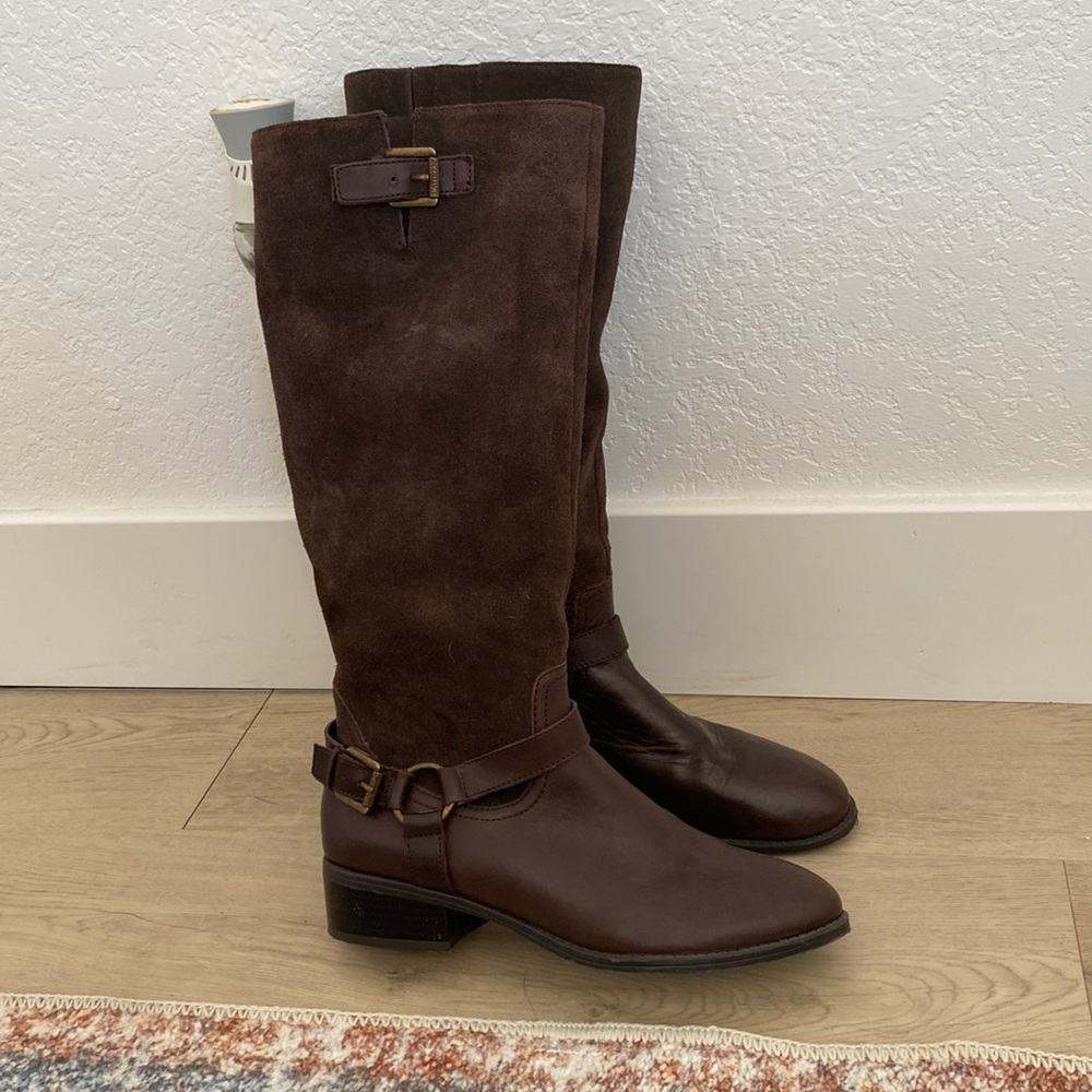 Tall brown boots
